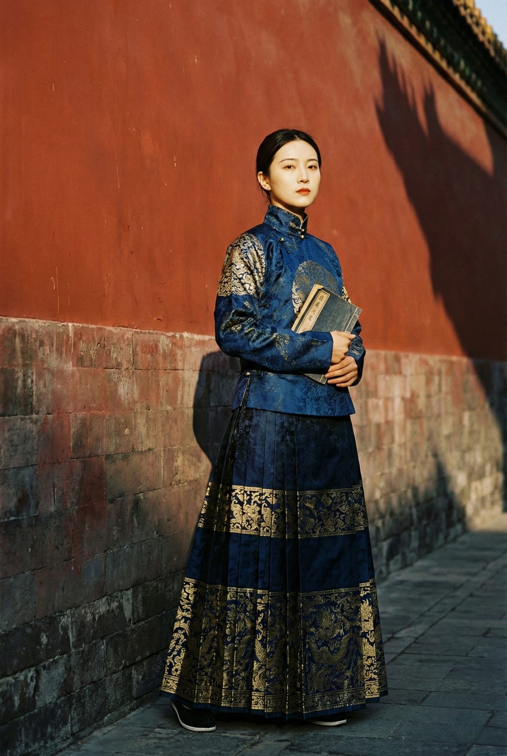 Ming dynasty mamianqun horse-face skirt
