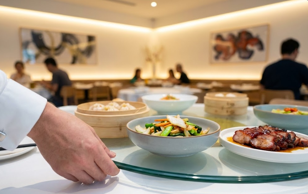 Lazy Susan etiquette in China business dining 2026 for foreigners.