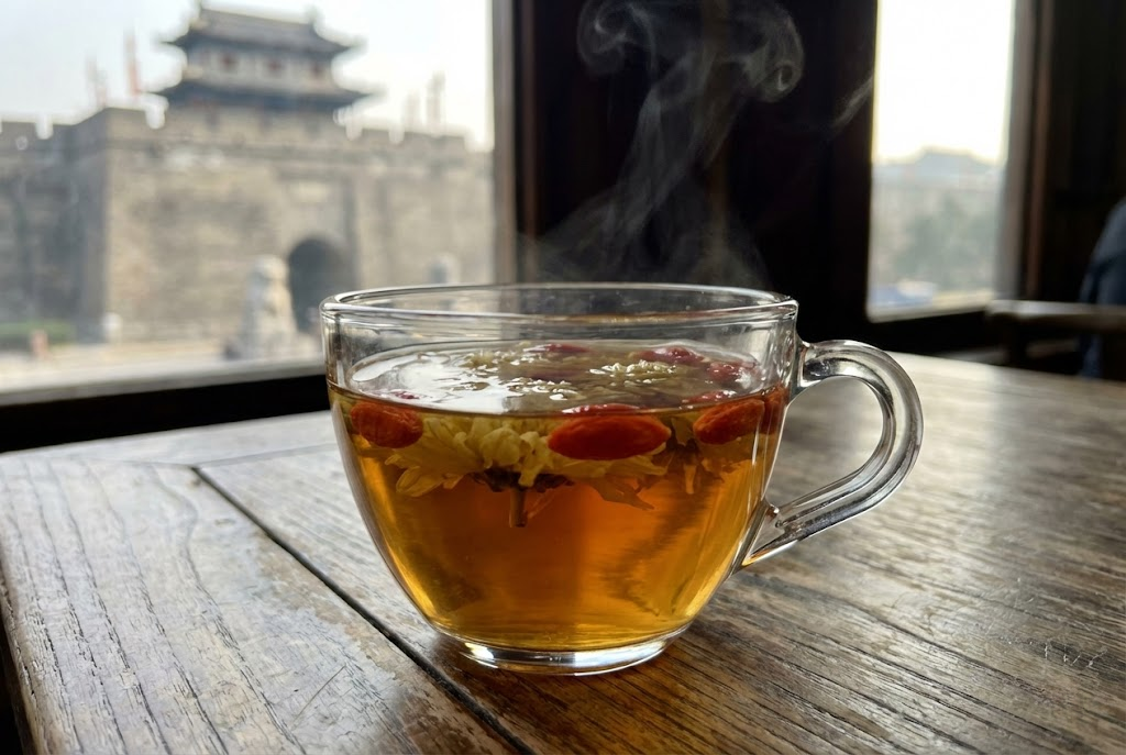 Chrysanthemum tea for Shanghuo symptoms