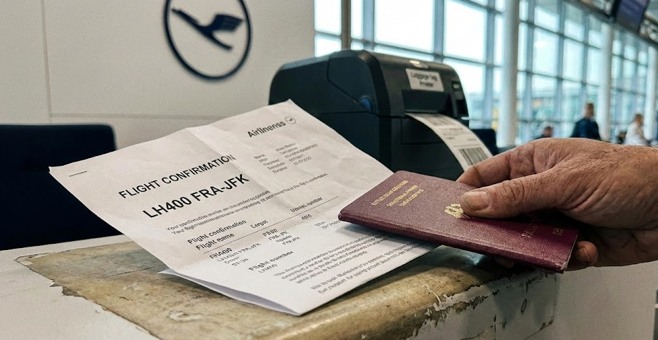 Passport and printed itinerary check for First-Time China Travel 2026.