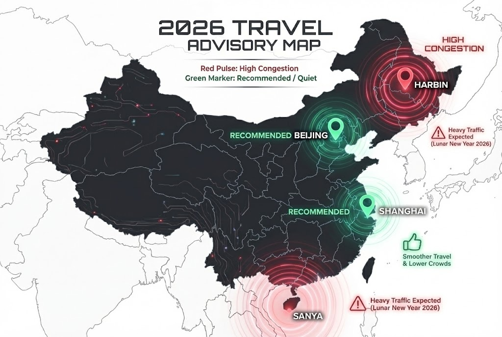 An infographic calendar guide for the 2026 Chinese Spring Festival holiday "leave hacking" strategy. It highlights the official 7-day break from February 17th to 23rd, indicates makeup work days on February 14th and 15th, and suggests taking leave on February 16th to extend the holiday.