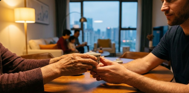 Respecting mianzi and dining etiquette at a 2026 China social gathering.