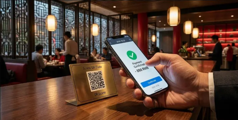 Using WeChat Pay to maintain social face in 2026 China.