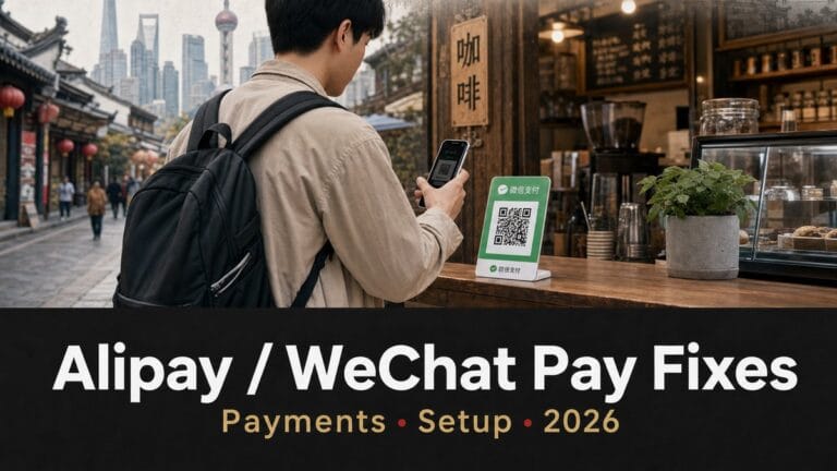 Alipay/WeChat Pay Not Working in China (2026): Fix It Fast (Foreigner Checklist)