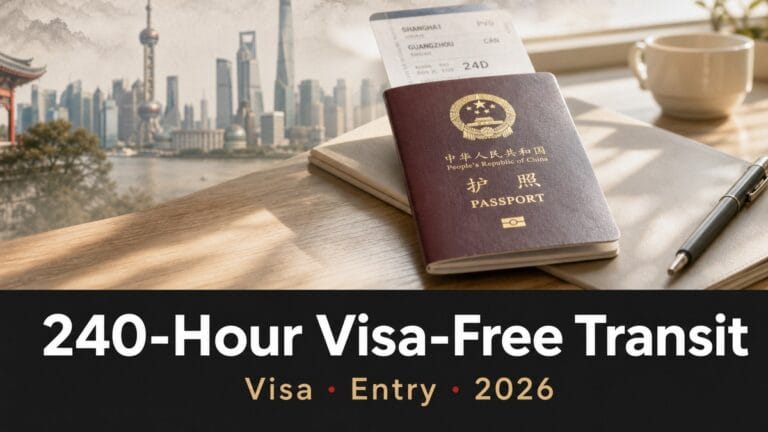 China 240-Hour Visa-Free Transit Policy (2026 Updated Guide): Rules, Eligibility & How It Works