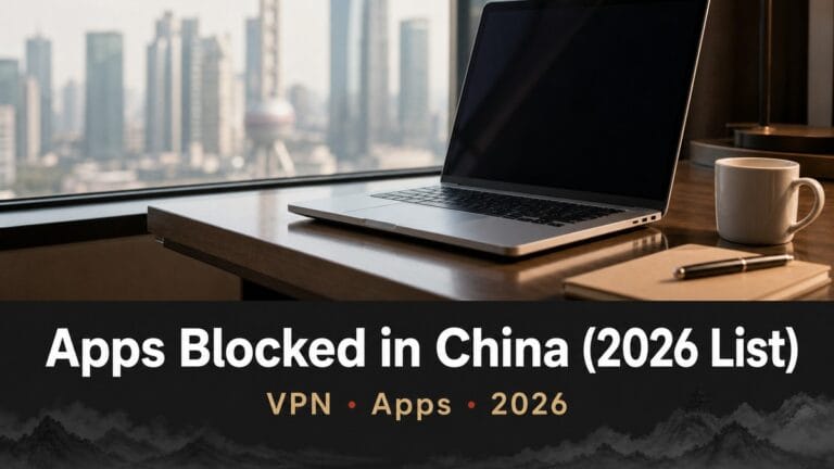 Apps Blocked in China (2026 List): What Works With a VPN