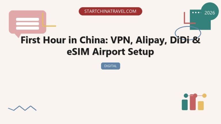 First Hour App Setup in China(VPN, Alipay, DiDi & eSIM Guide)