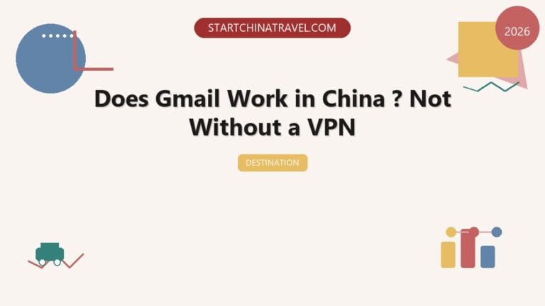 Does Gmail Work in China (2026)? Not Without a VPN — Setup Before You Land