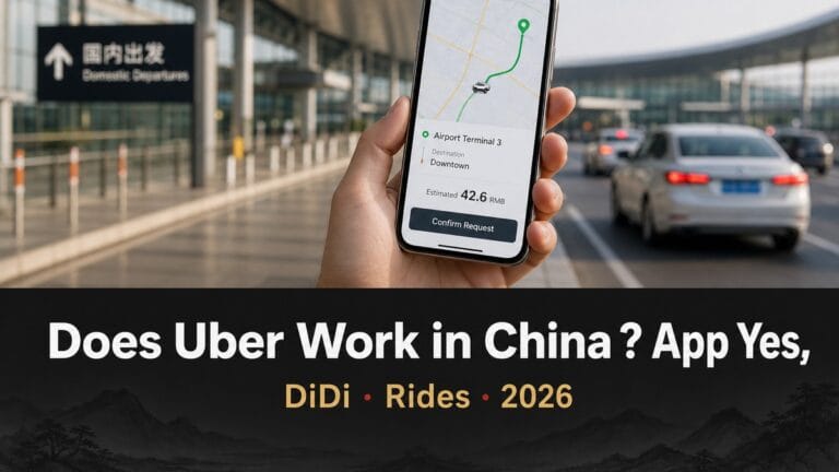 Does Uber Work in China (2026)? App Yes, Mainland Rides No — Use DiDi
