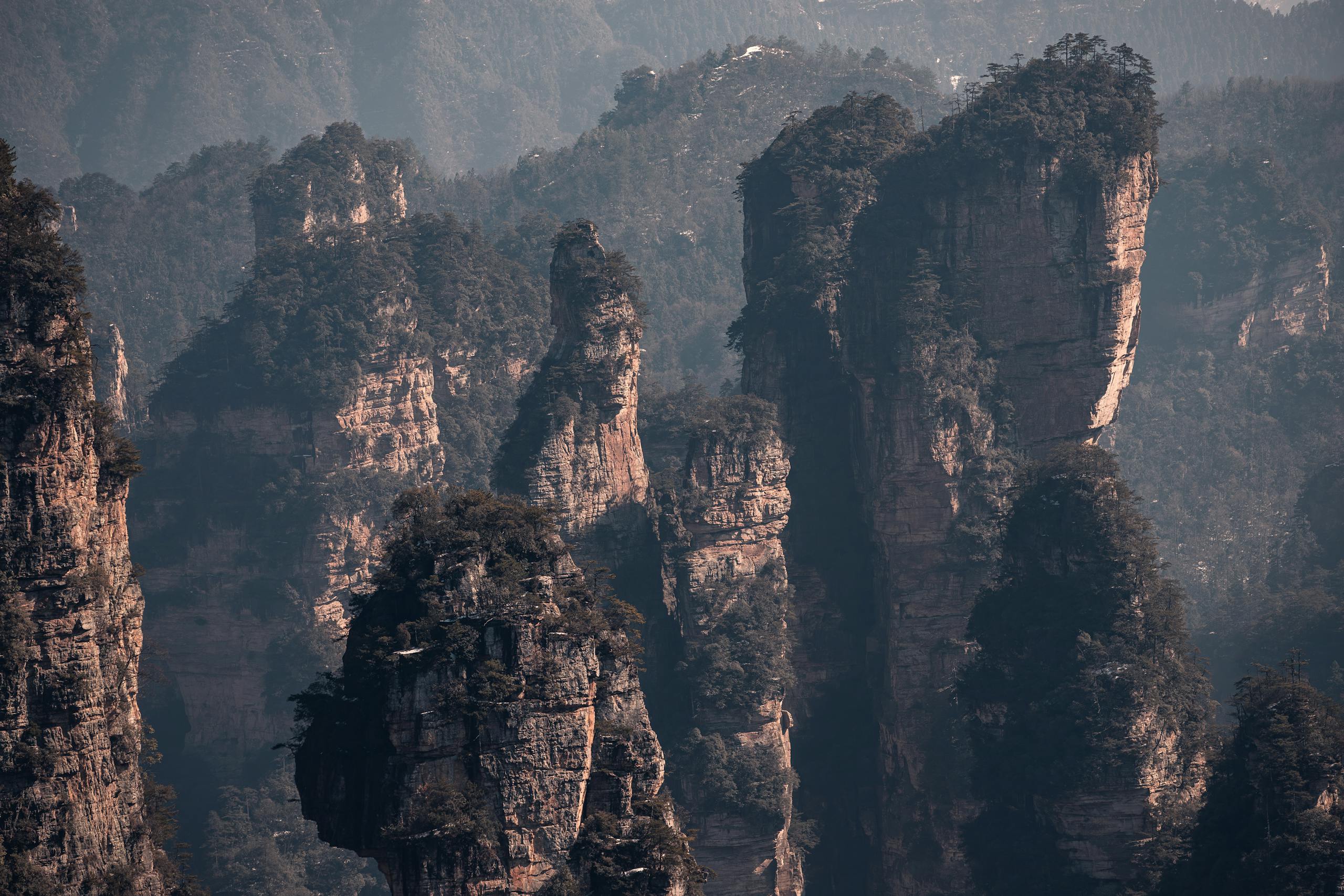 Yuanjiajie Avatar Peak at sunset