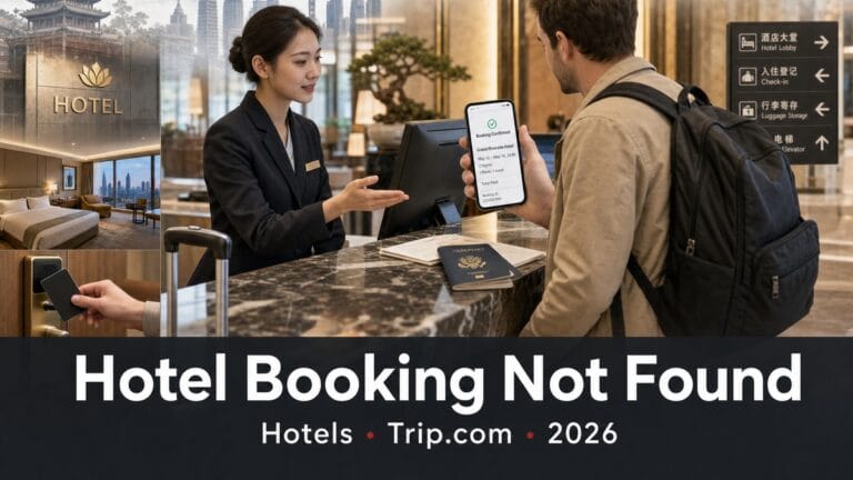Hotel Booking Not Found at Front Desk in China (2026): What to Do