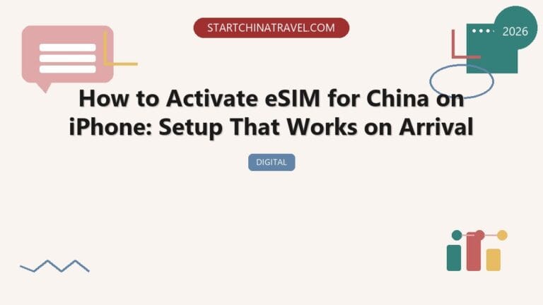 How to Activate eSIM for China on iPhone (2026): Setup That Works on Arrival