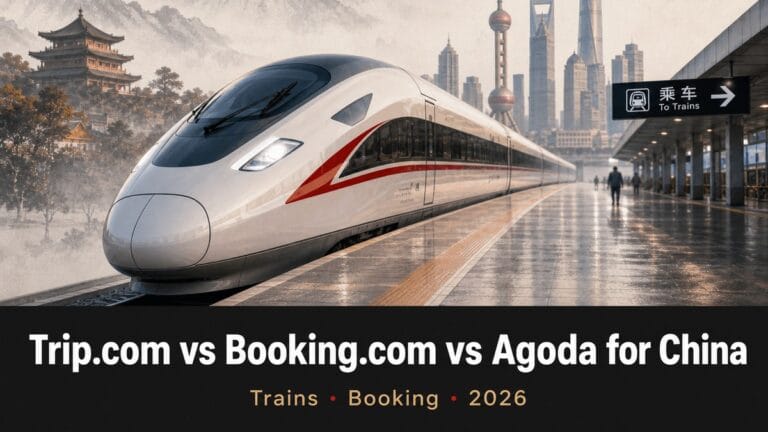Trip.com vs Booking.com vs Agoda for China (2026): Hotels, Trains & Smaller Cities