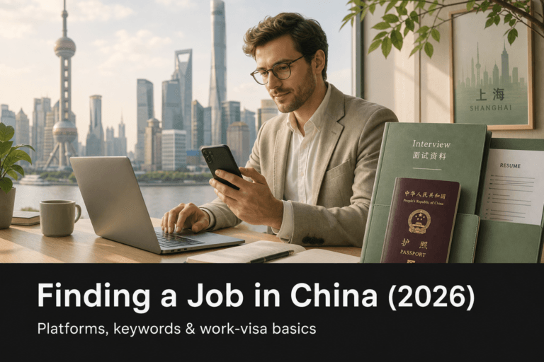 Finding a Job in China (2026): Platforms, Keywords & Work-Visa Basics