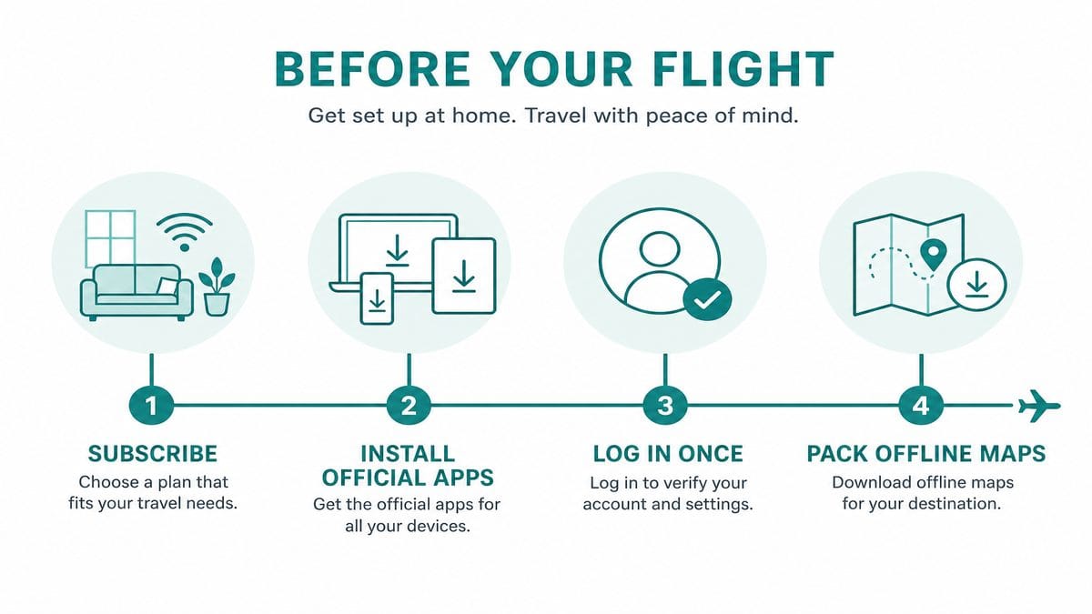 Buy VPN deal before flight timeline